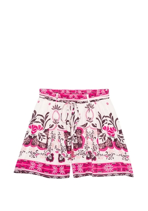 TWINSET floral pleated shorts - Pink