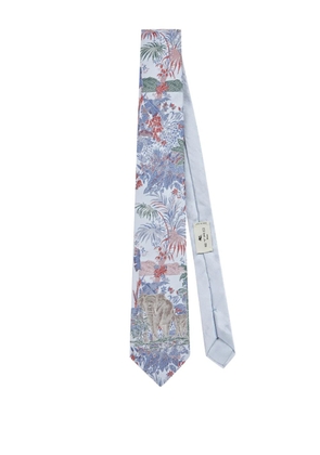 ETRO patterned-jacquard tie - Blue