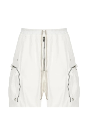 Rick Owens DRKSHDW drawstring zip shorts - White
