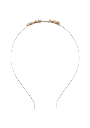 RED(V) lettering headband - Gold