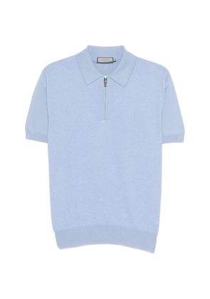 Canali zip polo shirt - Blue