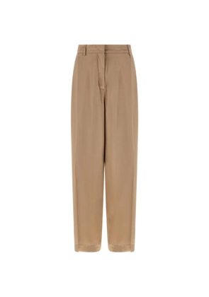 Fabiana Filippi stretched pleat wide trousers - Neutrals