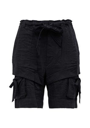 MARANT ÉTOILE Bermia tie-waist pocket shorts - Black