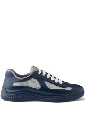 Prada America's Cup bike fabric badge sneakers - Blue