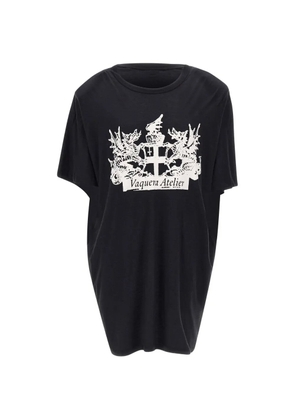 Vaquera graphic-print T-shirt dress - Black