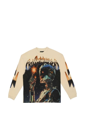 GODSPEED Sputnik graphic long-sleeve T-shirt - Neutrals