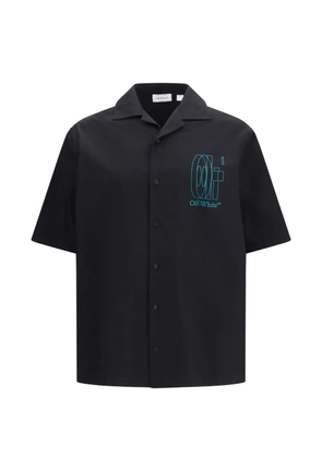 Off-White logo-print shirt - Black