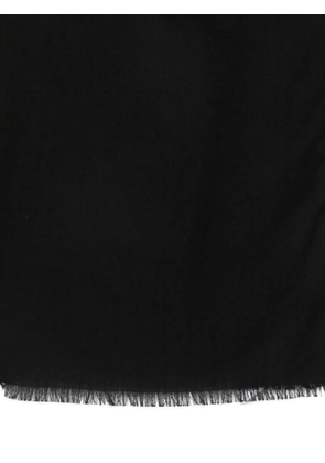 Max Mara Mxapalmeti fringed scarf - Black