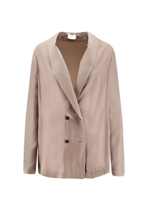 Alysi double-breasted shawl-lapel blazer - Neutrals