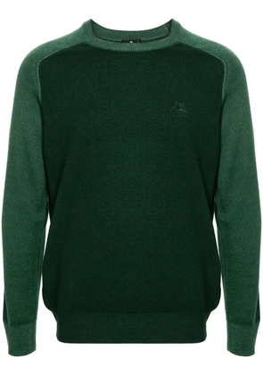 ETRO logo-embroidered sweater - Green