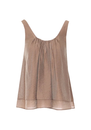 Ele draped-detail top - Neutrals
