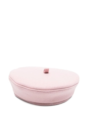Ruslan Baginskiy loop-detailed beret - Pink
