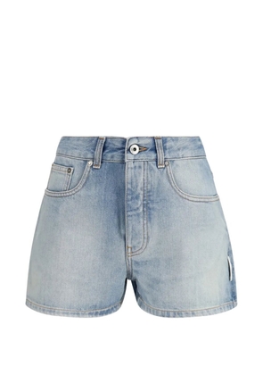 Off-White Doll bleached arrow denim shorts - Blue