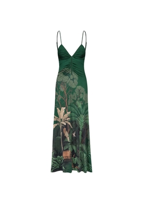 Johanna Ortiz Nuestra Tierra floral-pattern midi dress - Green