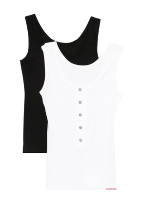 MARKGONG jersey tank top (set of two) - Black
