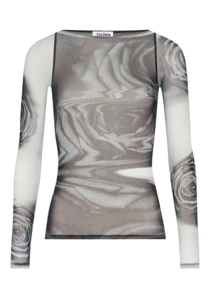 Jean Paul Gaultier abstract-print T-shirt - Grey