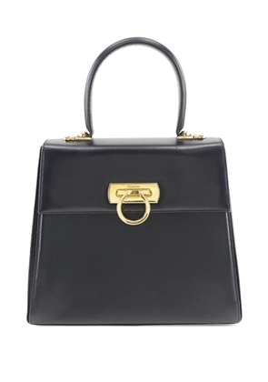 Ferragamo Pre-Owned 2000-2020 Leather Gancini Iconic Top Handle Bag handbag - Blue