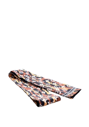 Louis Vuitton Pre-Owned 2010-2025 Monogram Giant Jungle Bandeau Silk Scarf scarves - Brown
