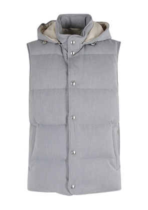 Eleventy hooded quilted gilet - Grey