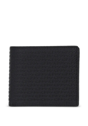 HUGO embossed billfold wallet - Black