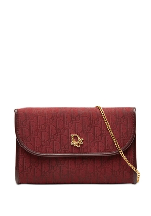 Christian Dior Pre-Owned 20th Century Diorissimo Trotter Canvas Chain crossbody bag - Red