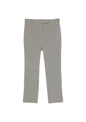 Incotex gingham-pattern trousers - Black