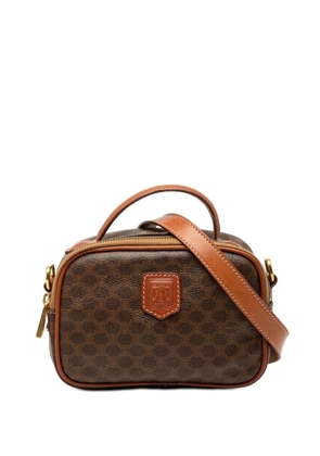 Celine Pre-Owned 1994 Macadam Coated Canvas satchel - Brown