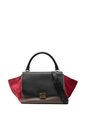 Celine Pre-Owned 2014 Small Tricolor Leather Trapeze satchel - Brown