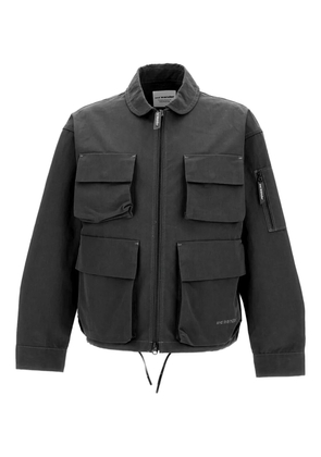 and Wander multiple-pocket shirt jacket - Black