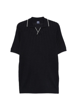 Fedeli ribbed V-neck T-shirt - Blue