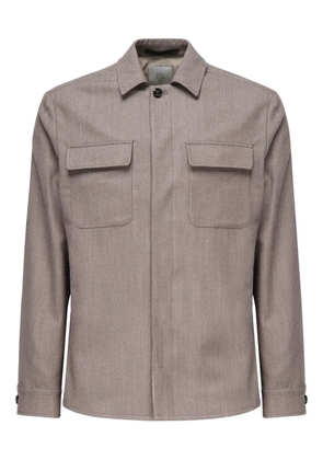 Eleventy herringbone pocket jacket - Grey