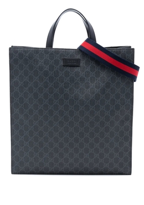 Gucci Pre-Owned 2016-2026 GG Supreme Convertible Soft Tote satchel - Black