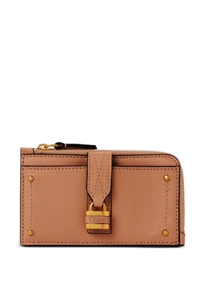Chloé Paddington zip card wallet - Neutrals