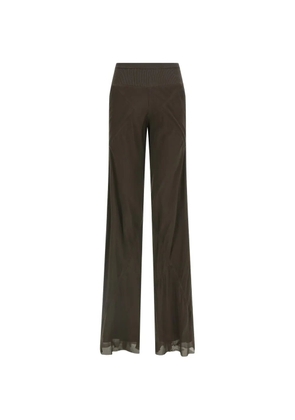 Rick Owens Bias silk trousers - Brown