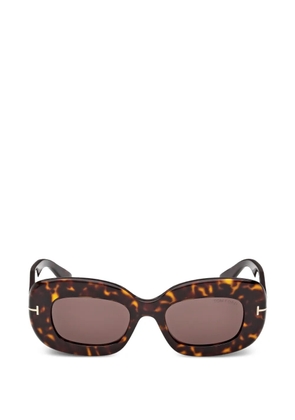TOM FORD Eyewear t-detail geometric sunglasses - Brown