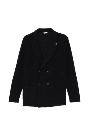Manuel Ritz double-breasted knitted jacket - Black