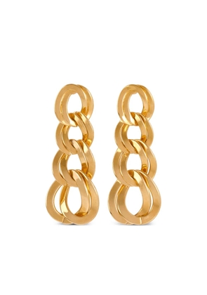 Monet Pre-Owned 1980s chain-link drop earrings - Gold