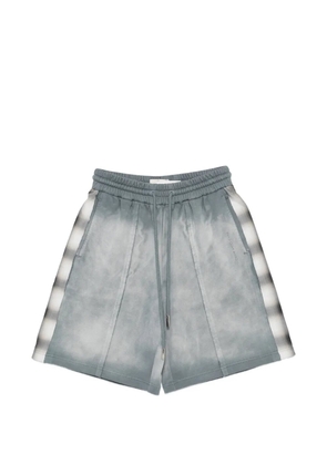 Feng Chen Wang check-trim shorts - Grey