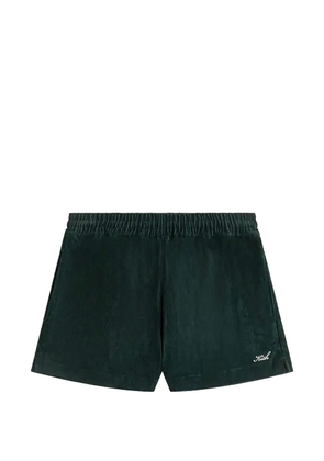 KITH logo-detail short shorts - Green