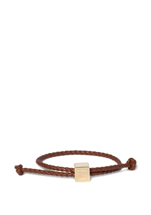 Miu Miu leather bracelet - Brown