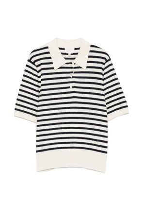 A.P.C. striped polo top - Neutrals