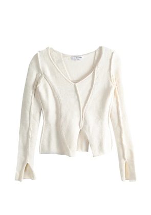 AISLING CAMPS Eddy V-neck top - Neutrals