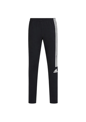 adidas stripe elasticated track pants - Black