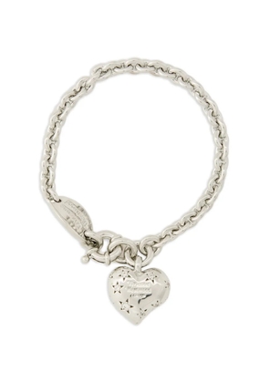 Vivienne Westwood Lee heart-pendant chain bracelet - Silver