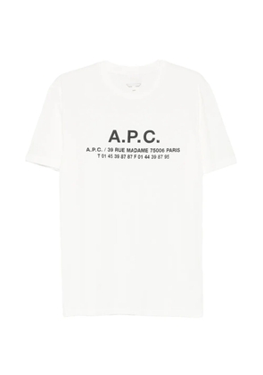 A.P.C. logo-print T-shirt - White