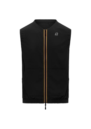 K-Way zip hooded coat - Black