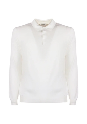 Kangra long-sleeve polo shirt - White