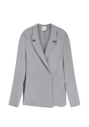 Alysi single-button lapel blazer - Grey