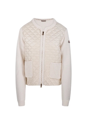 Moncler quilted patch-pocket jacket - Neutrals
