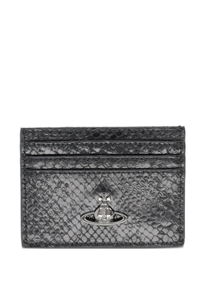 Vivienne Westwood orb snake-effect wallet - Black